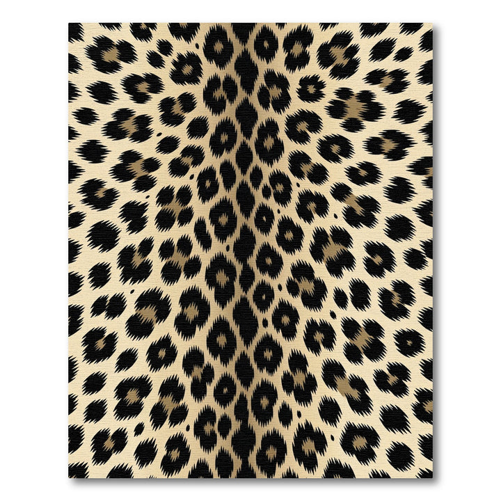 Luxurious Gold Leopard Spots Rug