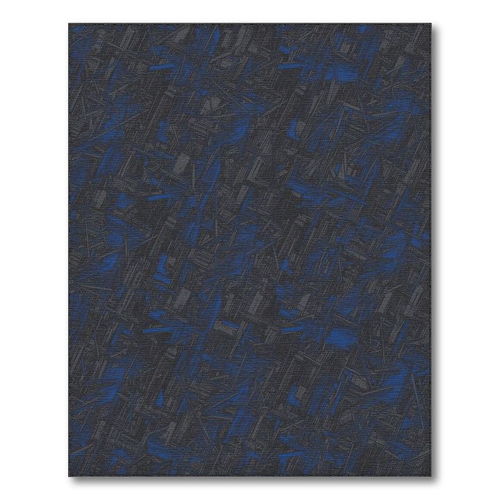 Abstract Area Blue and Teal Blue Abstract Area Rug