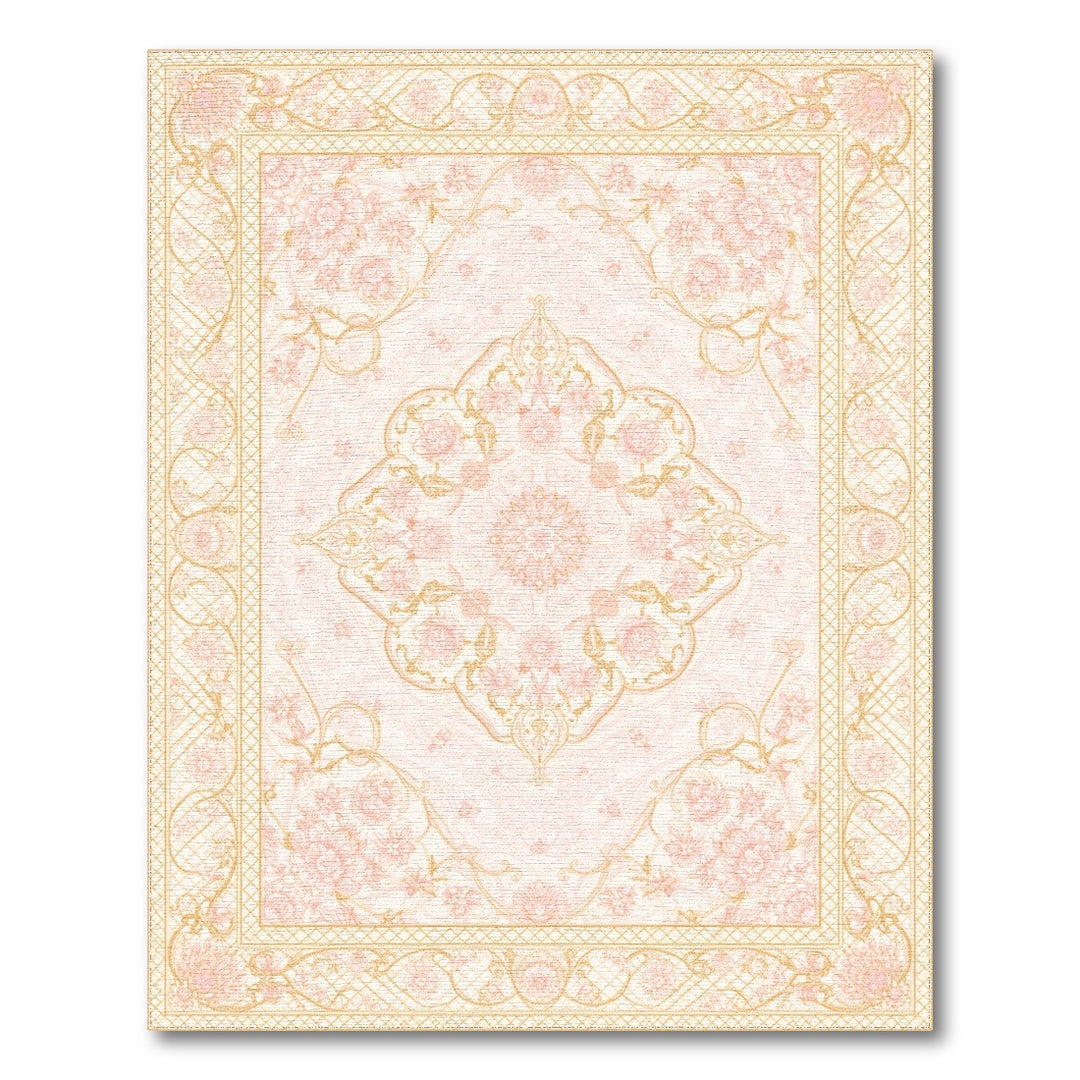 Medallion Pink Blush Pink Floral Medallion Area Rug