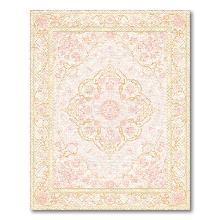 Medallion Pink Blush Pink Floral Medallion Area Rug