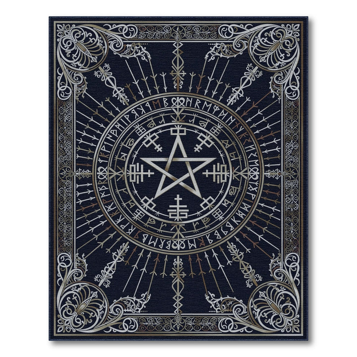 Mystical Pentagram Area Rug