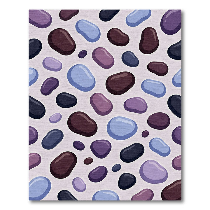 Abstract Pebble Cluster Rug