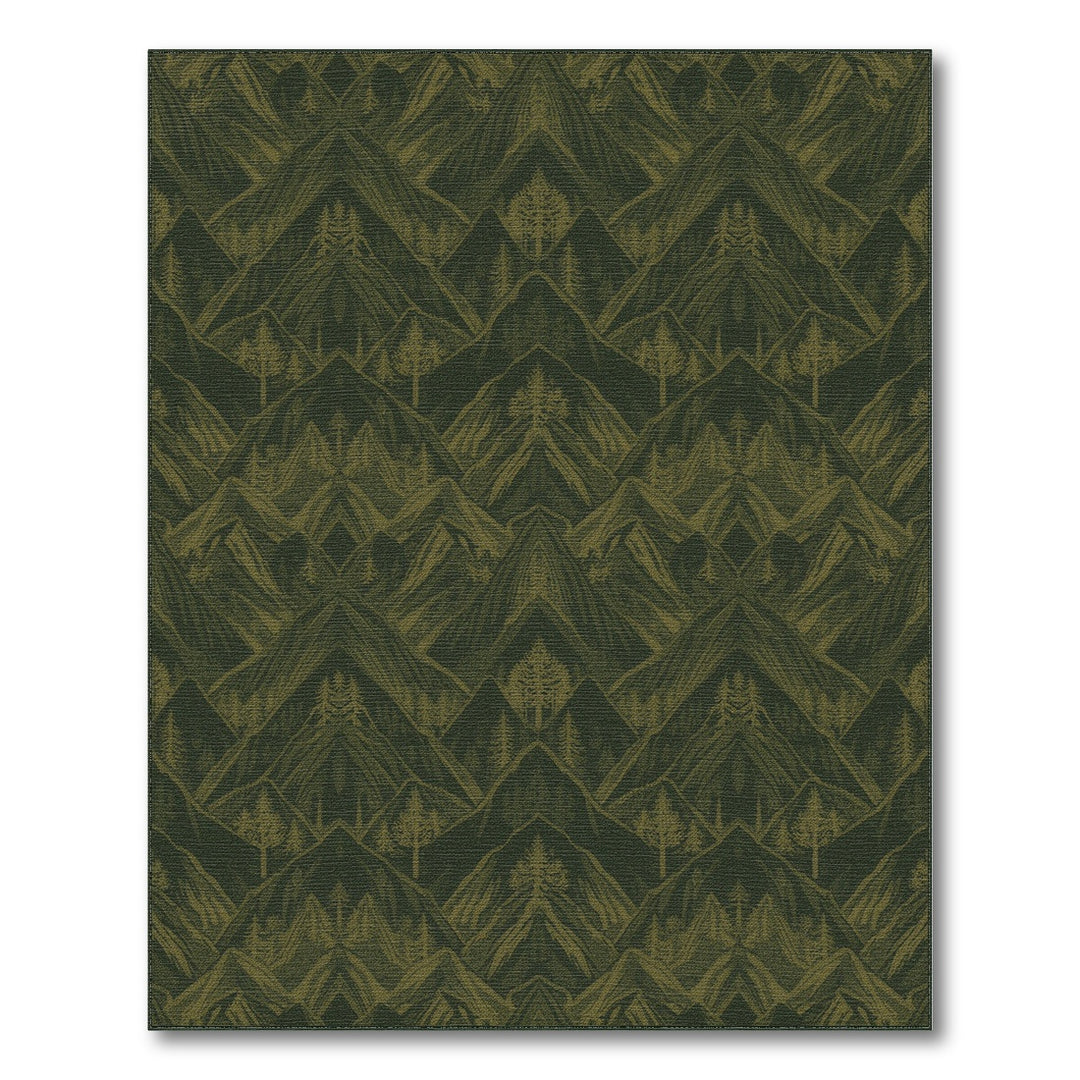 Green Mountain Forest Area Rug