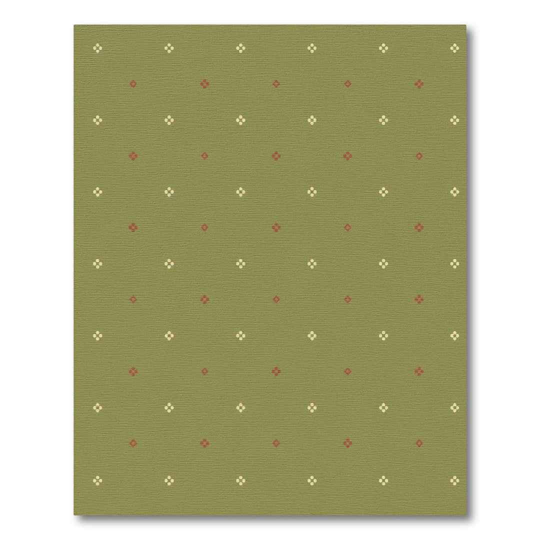Sage Green Geometric Area Rug