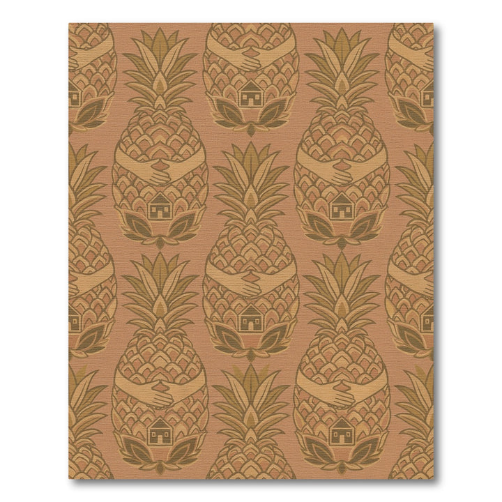 Terracotta Pineapple Embrace Rug