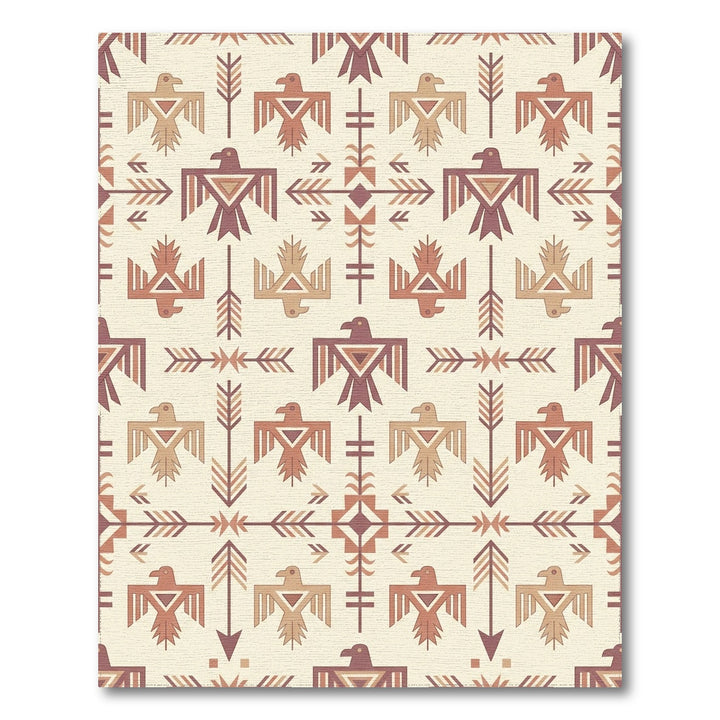 Earthy Thunderbirds Arrow Geometric Rug