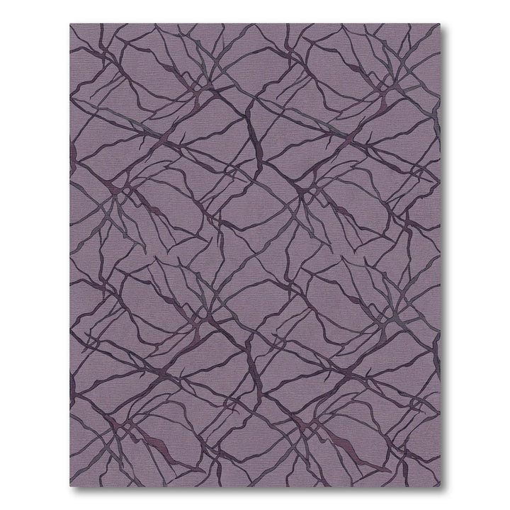 Amethyst Cracked Vein Texture Rug