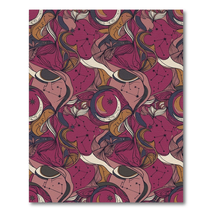Cosmic Plum Celestial ConstellationsRug Rug