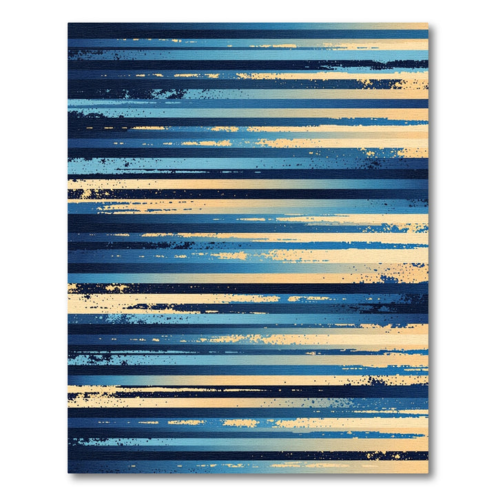 Coastal Gradient Horizontal Stripe Rug