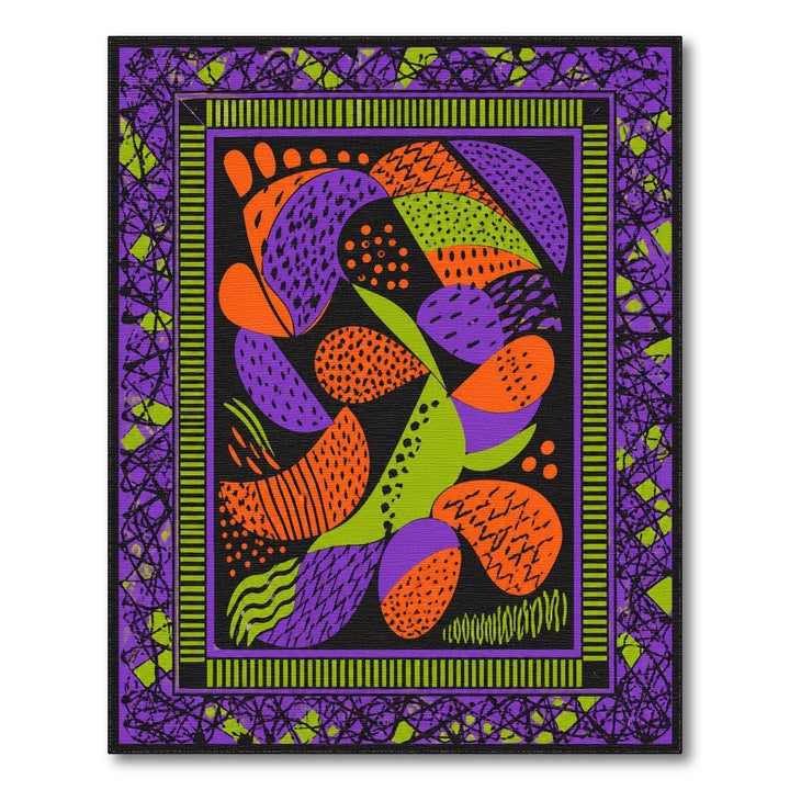 Vibrant Abstract Multi-Color Area Rug