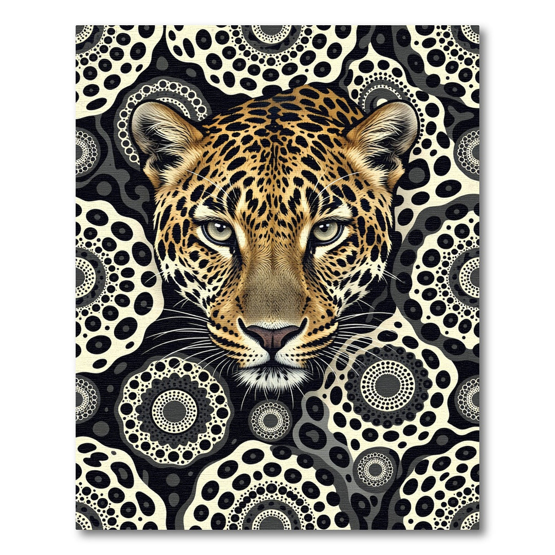 Bold Leopard Circles Rug