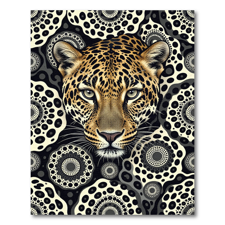 Bold Leopard Circles Rug