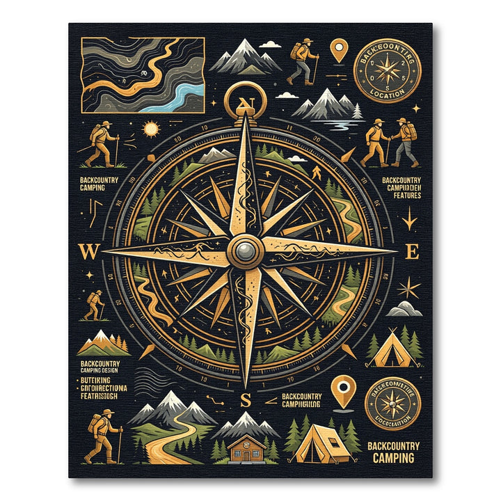 Golden Compass Backcountry Mountain Rug