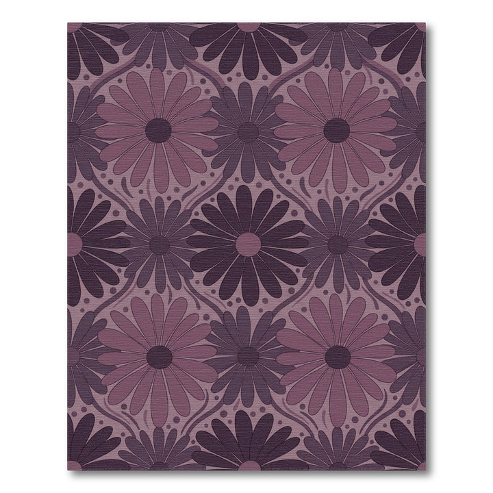 Muted Plum Daisy Chain Rug