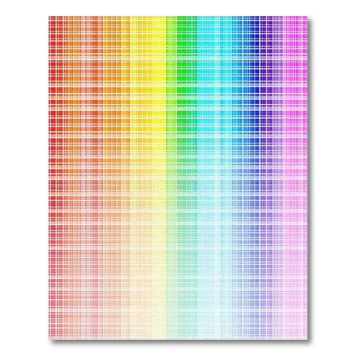 Geometric Modern Rainbow Spectrum Geometric Area Rug