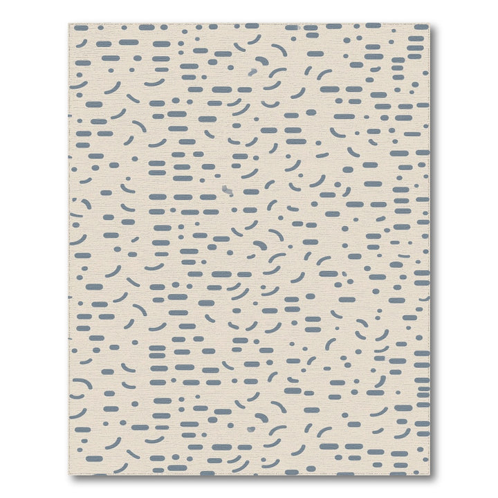 Blue Abstract Dash Area Rug