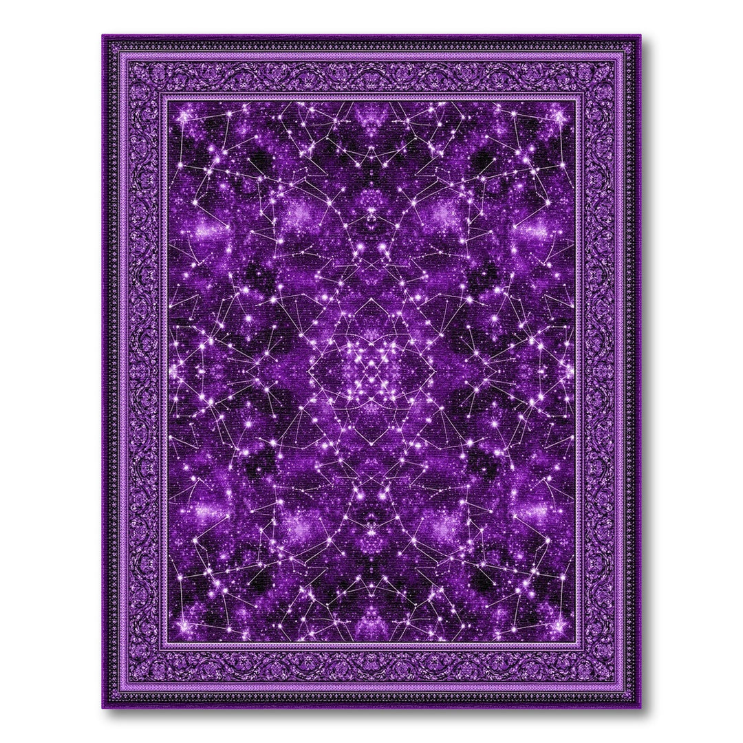 Purple Constellation Area Rug