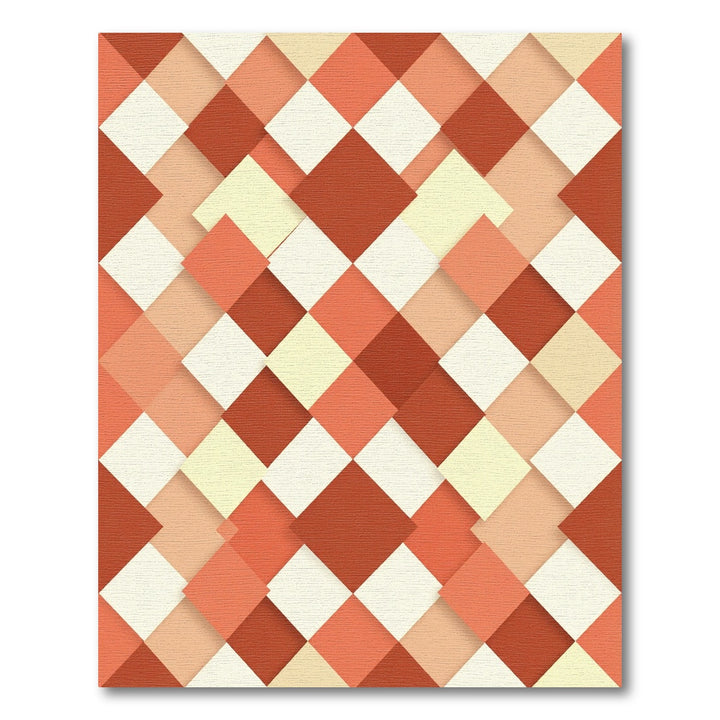 Abstract Diamond Mosaic Rug