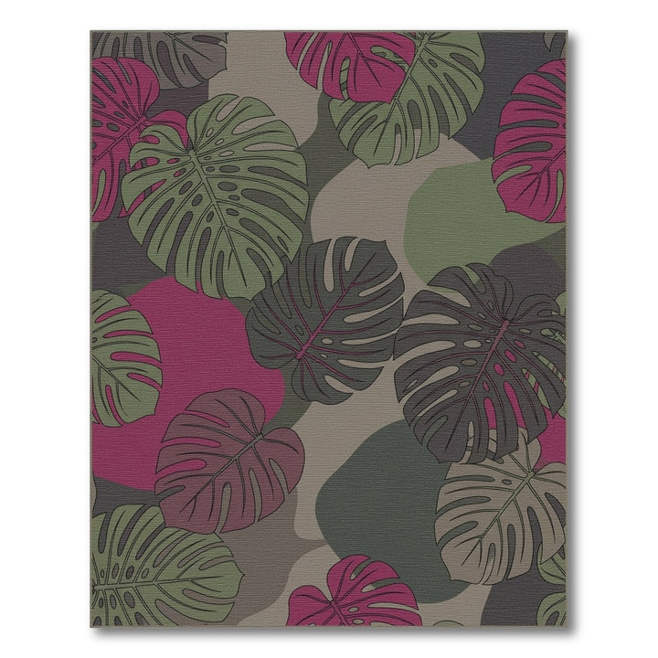 Monstera Leaves Camouflage Color Rug