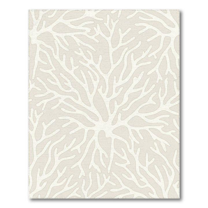 Cream Coral Branch Repeat Rug