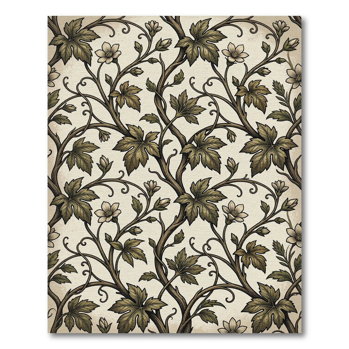 Art Nouveau Vine Floral Rug
