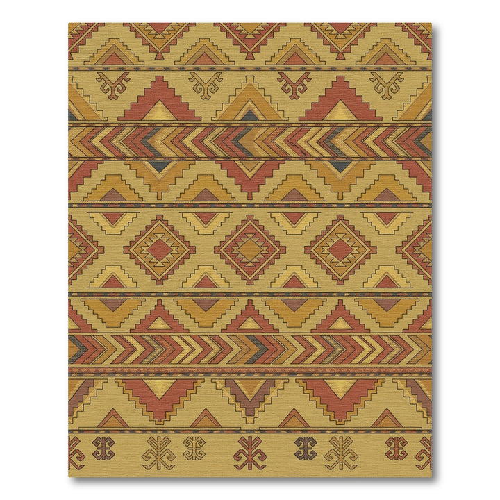 Earthy Geometric Southwestern Medallion Rug