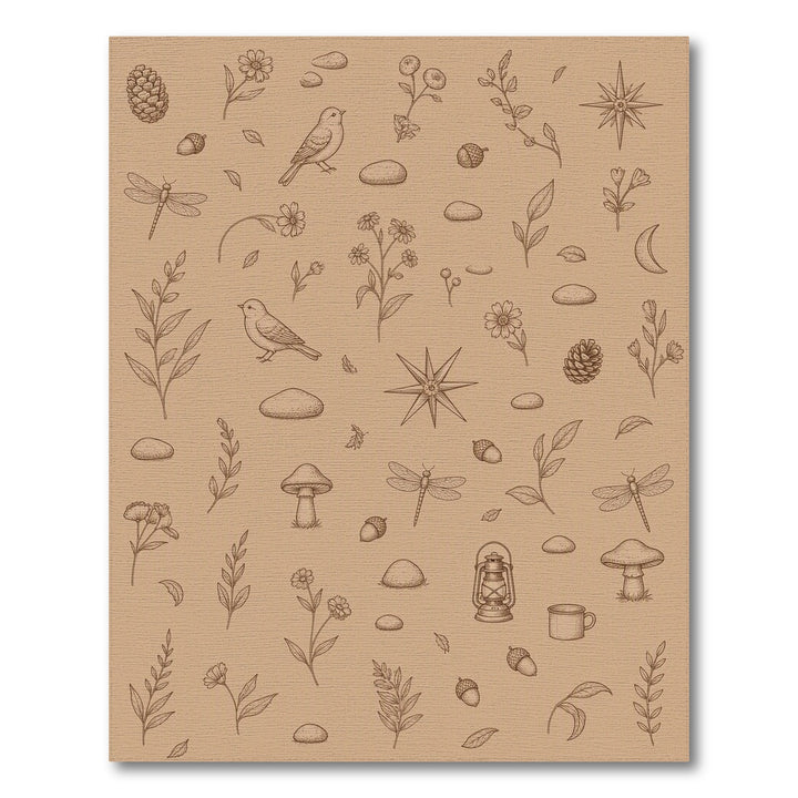 Beige Vintage Botanical Area Rug