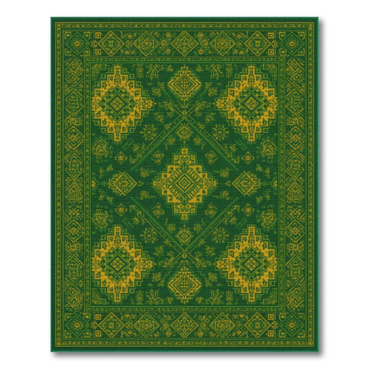 Green Heritage Tribal Area Rug