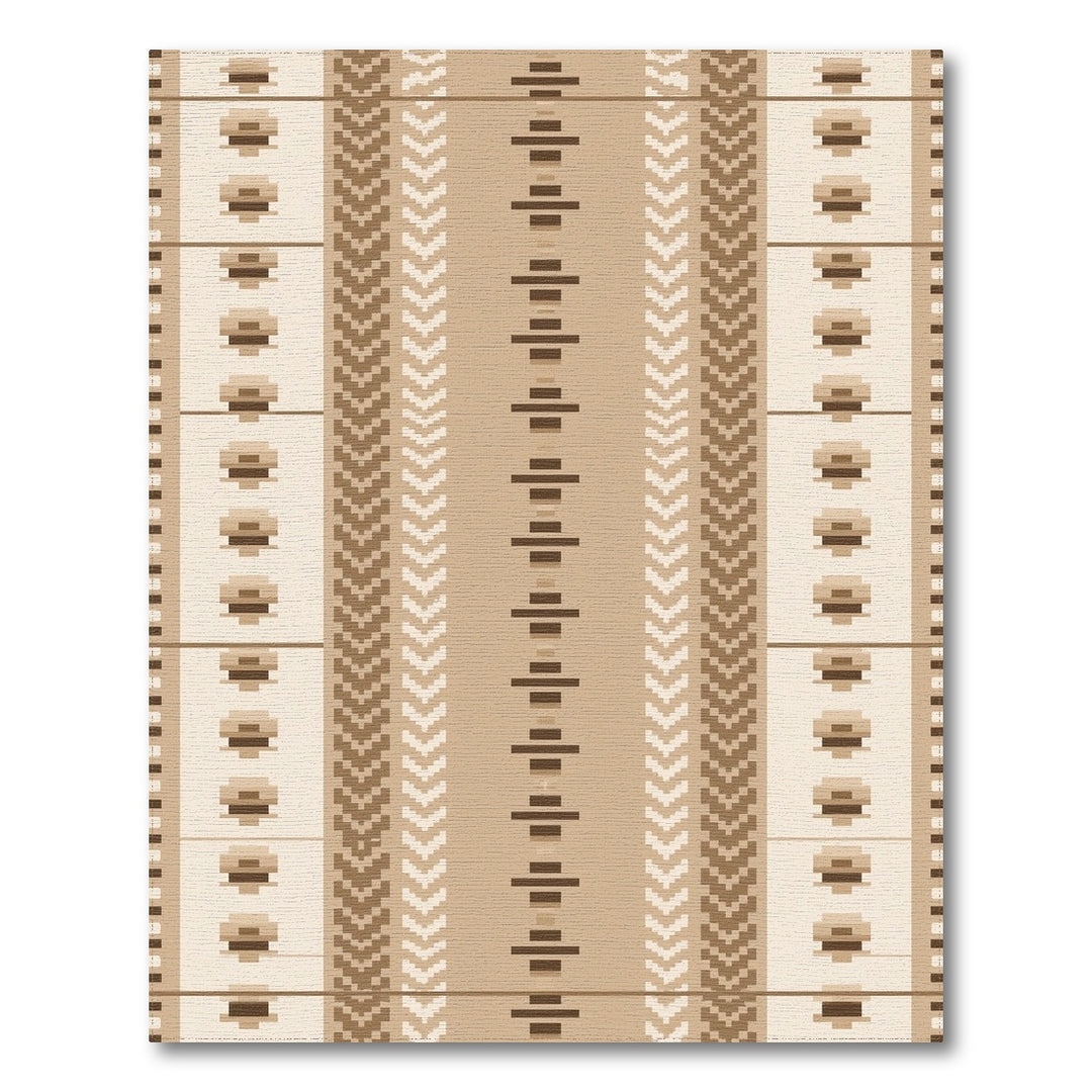 Brown Tan Heritage Tribal Heritage Tribal Area Rug