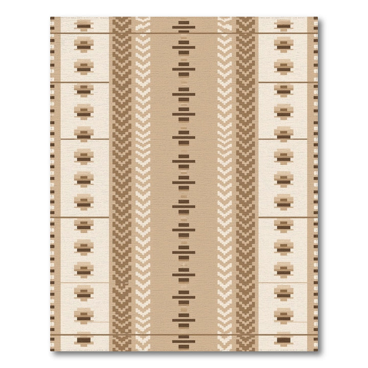 Brown Tan Heritage Tribal Heritage Tribal Area Rug