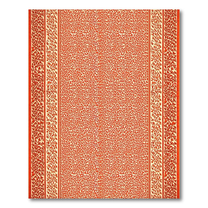 Red Floral Vintage Area Rug