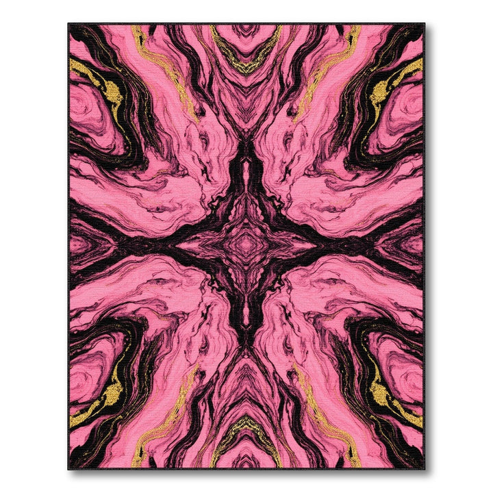 Pink Abstract Area Pink Abstract Marble Area Rug