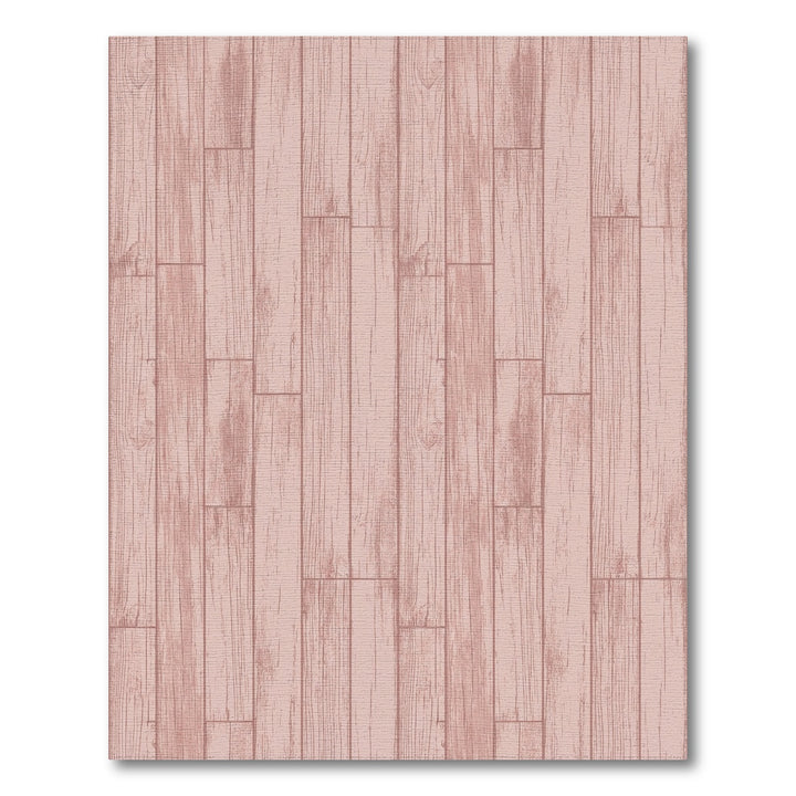 Pale Rose Wood Plank Texture Rug