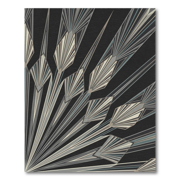 Geometric Fan Art Deco Rug