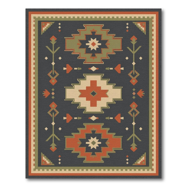 Southwestern Geometric Star Medallion Area Rug