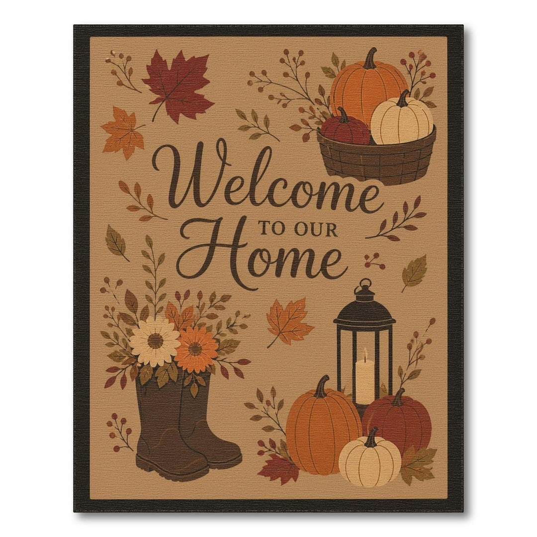 Fall Harvest Welcome Area Rug