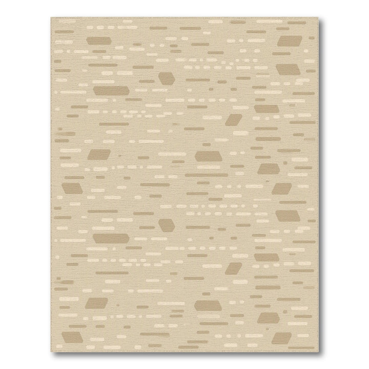 Abstract Area Beige and Neutral Beige Abstract Area Rug