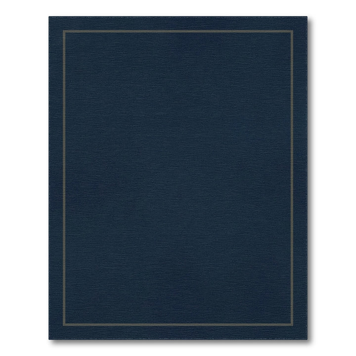 Midnight Blue Geometric Inset Rug