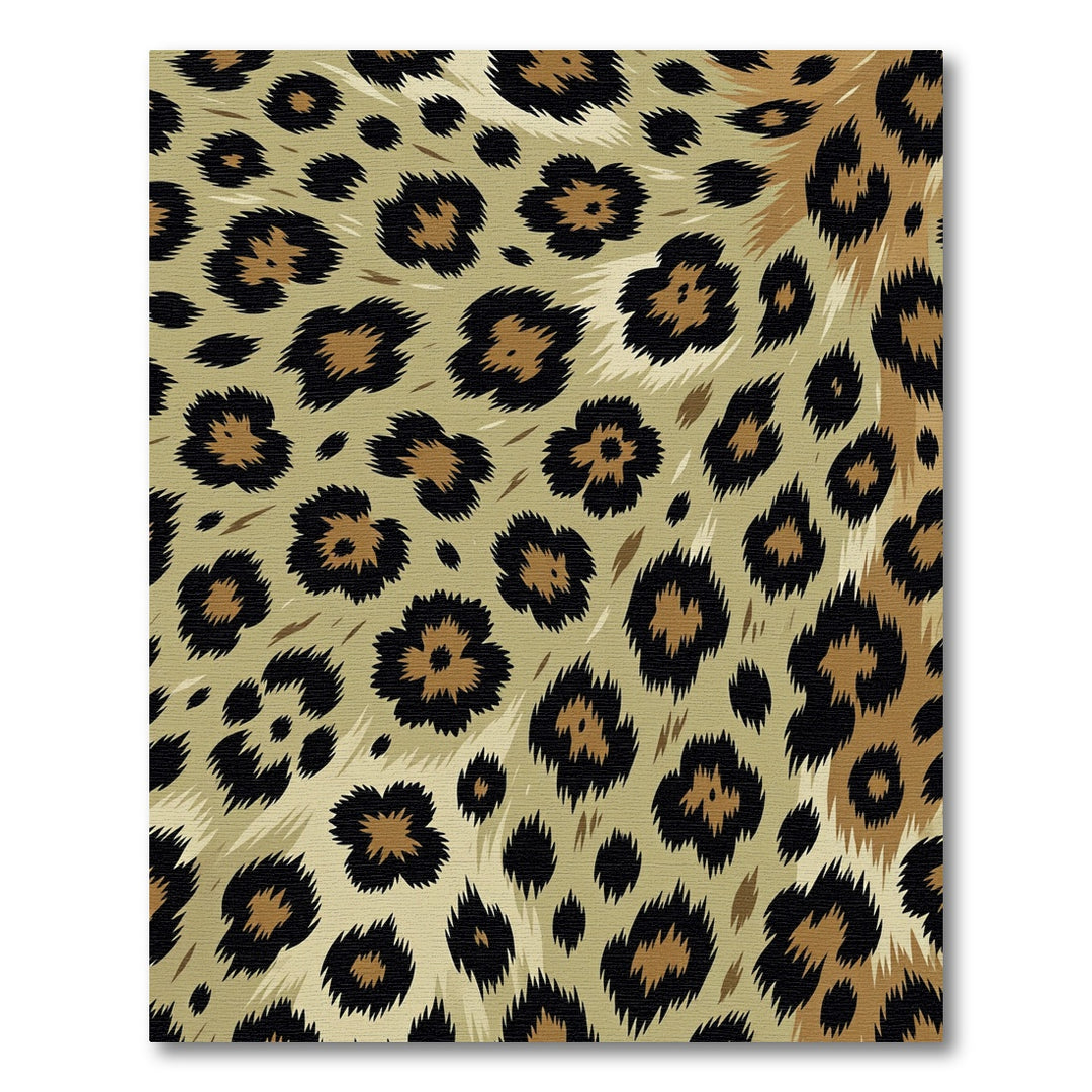 Wild Leopard Spot Fur Rug