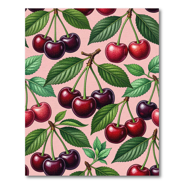 Red Cherry Branch Garden Rug