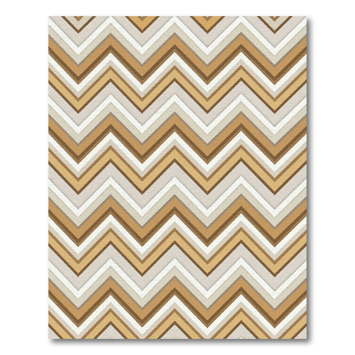 Chevron Earth Tone Geometric Rug