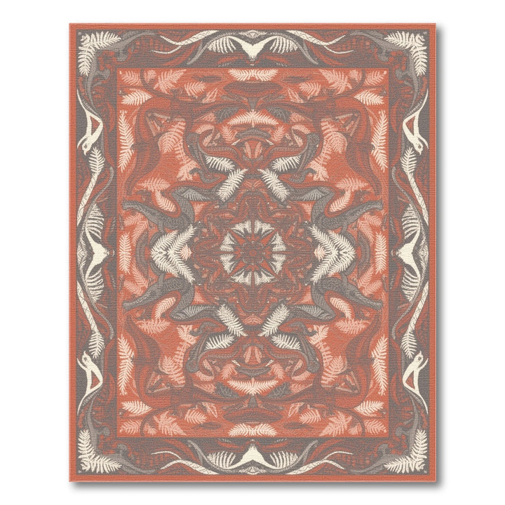 Red Lizard Heritage Area Rug