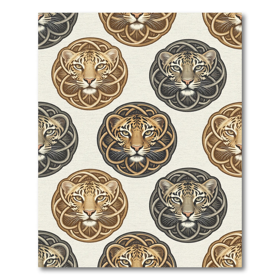 Majestic Feline Celtic Knot Rug