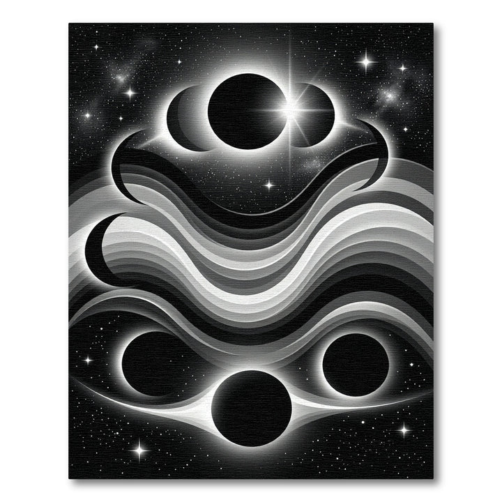 Monochromatic Celestial Eclipse Waves Rug
