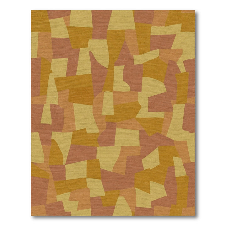 Earthy Tones Abstract Patchwork Rug