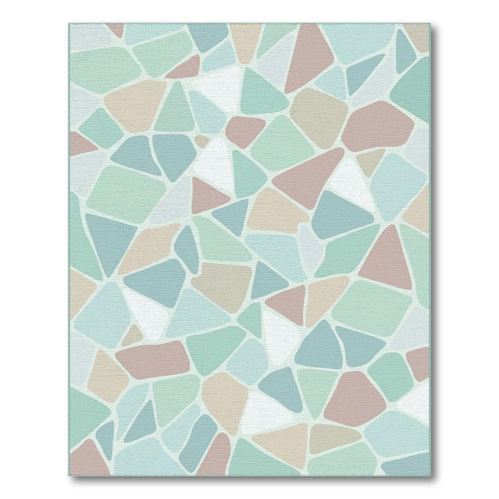 Pastel Geometric Terrazzo Inspired Rug