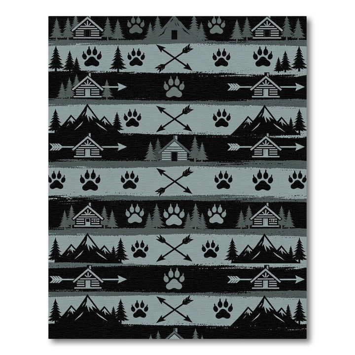 Gray Mountain Cabin Bear Paw Arrows Rug
