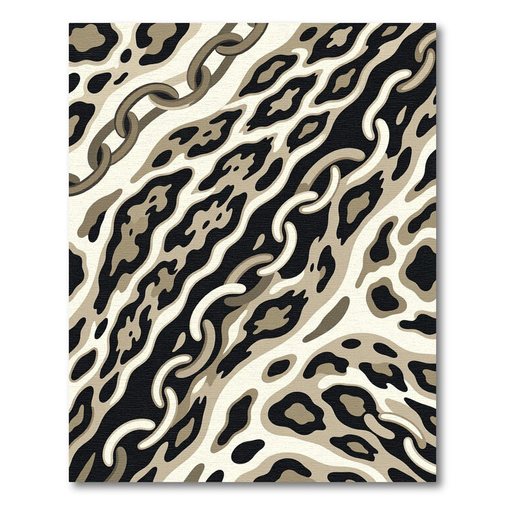 Safari Link Chain Zebra Stripe Rug
