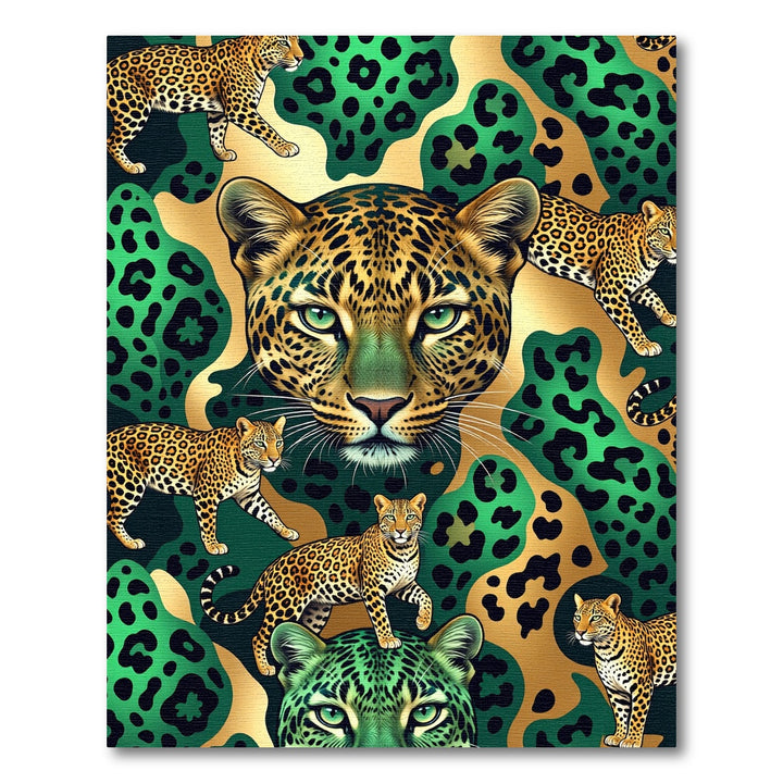 Exotic Leopard Jungle Camo Rug