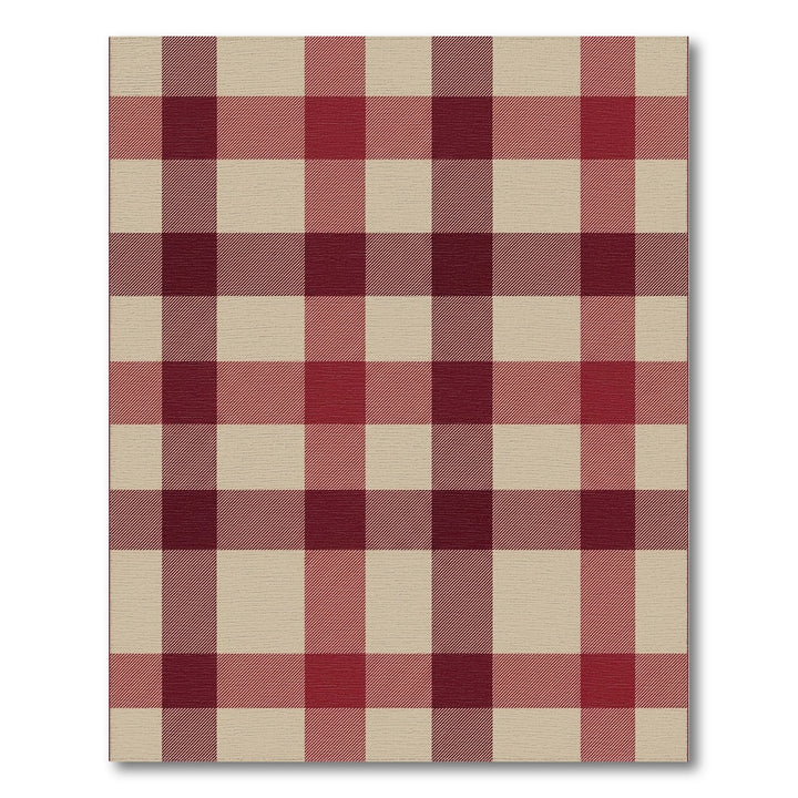 Crimson Sand Buffalo Check Rug
